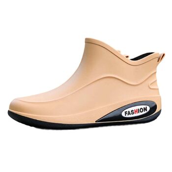 Водне взуття, гумові чоботи, короткі гумові чоботи, для чоловіків та жінок, до щиколотки, зручні, для садівництва, легкі, для катання на човні, кемпінгу, вітрильного спорту, подорожей та походів, розмір 39 EU, коричневі