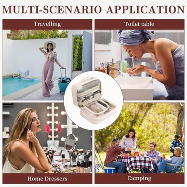 Косметичка, сумка для макіяжу Косметичка для подорожей, водонепроникна косметичка з PU шкіри з відділеннями, портативна косметичка