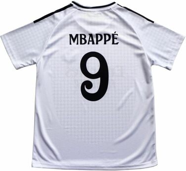 Дитячі футболки/шкарпетки Mbappe 9 Home 2024/2025, подарунок для дітей та хлопчиків, розміри 26 / 152 (9-10 років), білі
