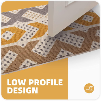 Килимок для дверей Color G для приміщень 60x90 см, нековзний килимок для вловлювання бруду, килимок для дверей, що миється, килимок для вхідної зони, передні двері, для використання всередині та зовні приміщень (жовтий) Жовтий 60 x 90 см (прямокутний)