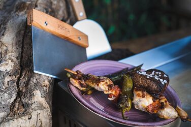 Електрична сковорода Jocca для професійної кухні Теппаньякі Настільний гриль Підходить для внутрішнього використання Нержавіюча сталь Управління термостатом 41,1 * 29,7 * 18,5 см