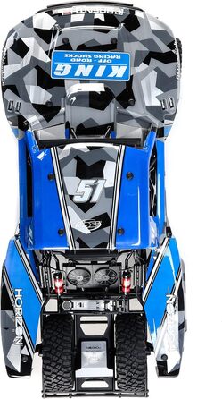Безколекторний пустельний позашляховик, Синій, 1/6 Super Baja Rey King Shocks 8S 4X4 RTR