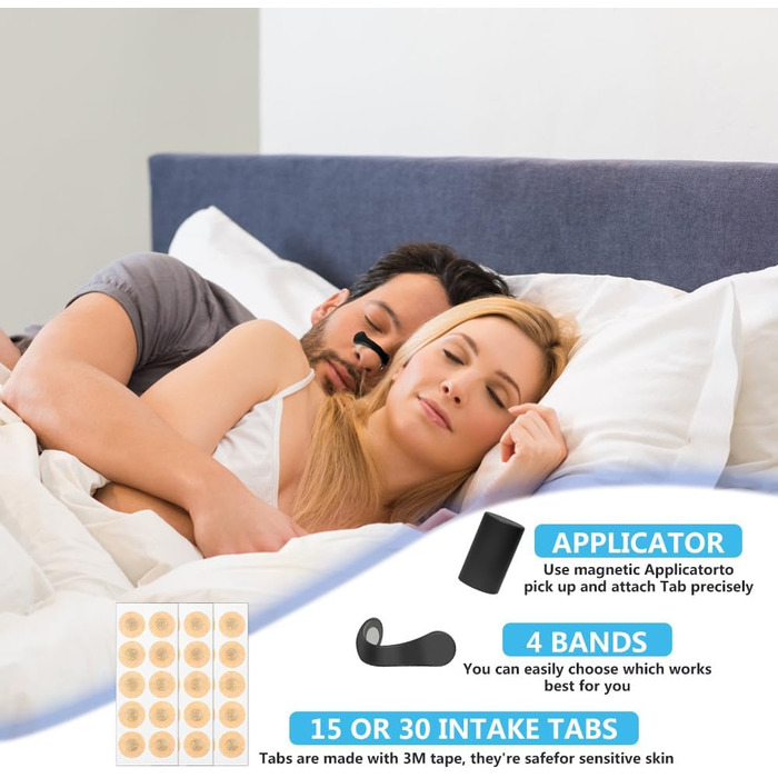 Дихаюча назальна смужка, назальна смужка проти хропіння, магнітна назальна смужка, назальна смужка проти хропіння, назальна смужка для засинання, дихаюча назальна смужка, 30 PCS
