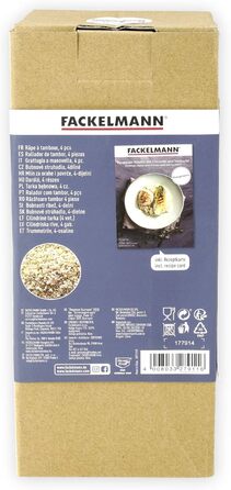 Барабанна терка Fackelmann 27911, нержавіюча сталь 18/8, білий, сріблястий і синій, 210,5X10CM Терка для барабанів білий/синьо-сірий