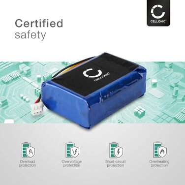 Сумісна з аудіосистемою Philips Fidelio E5, Fidelio E6, Fidelio B5 (2500 мАг, 7,4 В) заміна 104050-2S, 2ICP11/41/54