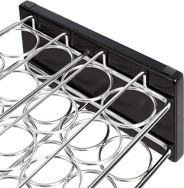 Стійка для спецій Storeo Basics з легованої сталі з 20 банками банки в комплекті сріблястий органайзер на 20 банок