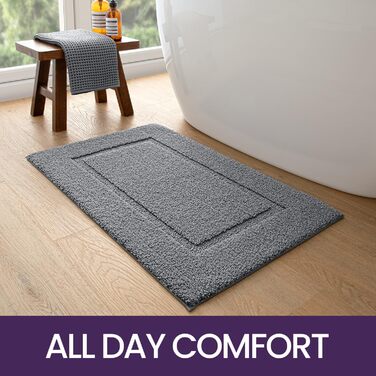 Килимок для ванної кімнати 60 x 110 см, нековзний килимок для ванної кімнати, що миється, м'який килимок для ванної, килимок для в