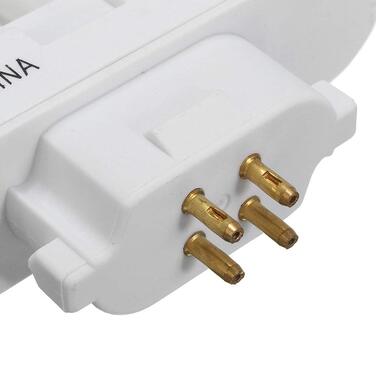 Контактні чотиритрубні компактні люмінесцентні лампи Захист очей Читання Робоче освітлення Офісний гуртожиток, 6500K, 27 FML 4-