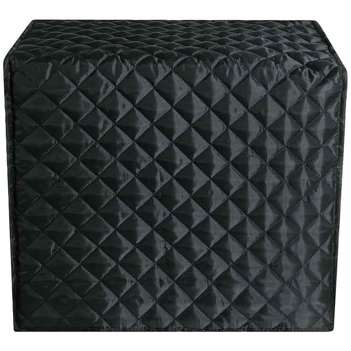 Чохол для хлібопічки, поліестер, стьобаний, для кухонного тостера, пилозахисний чохол, 43 x 28 x 38 см, чохол для посуду, пилозахисний чохол, твердий, захищений від бризок, для дому та кухні Чорний