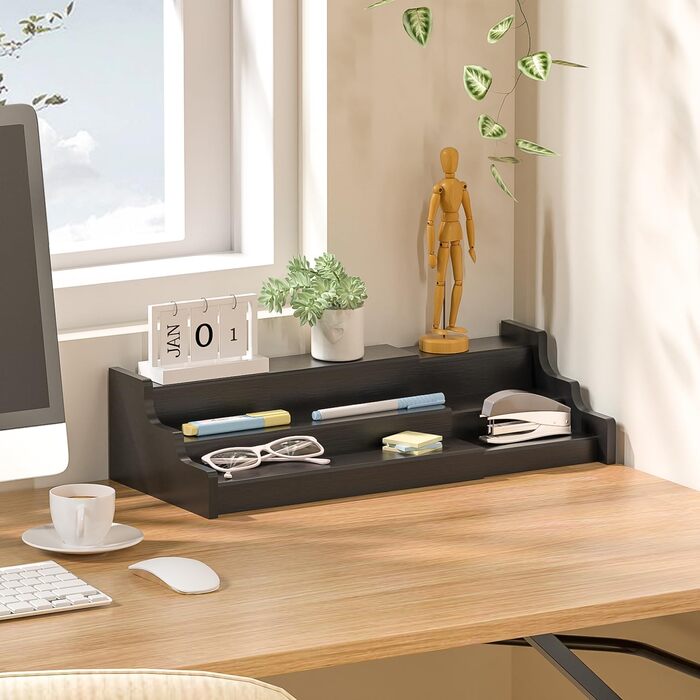 Рівнева висувна підставка для спецій, органайзер для спецій на місці, органайзер для банок для спецій, підставка для спецій для кухні, шафи (чорна), 3-