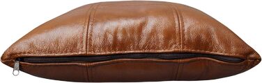 Подушка Quattro Meble Antique Tabac з натуральної шкіри для дивана та крісла, декоративна подушка, декоративна подушка, подушка для спини з натуральної шкіри, коров&39яча шкіра, модель 18EL (40 x 40 см)