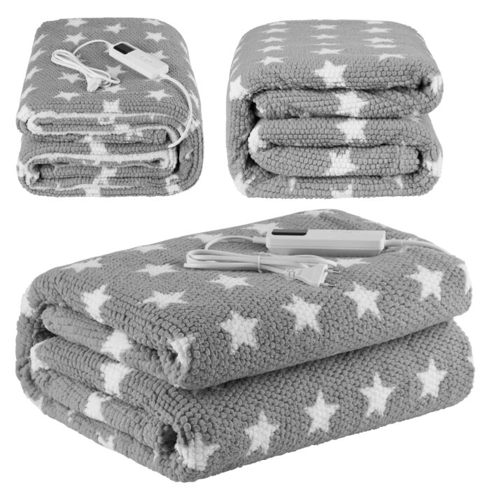 Електрична ковдра з підігрівом Steinborg з автоматичним вимиканням, 180x130 см, затишна електрична ковдра з підігрівом, м&39яка ковдра для ліжка або дивана, термоковдра, електрична ковдра з підігрівом, ковдра для ліжка з підігрівом, 9 налаштувань нагріву,