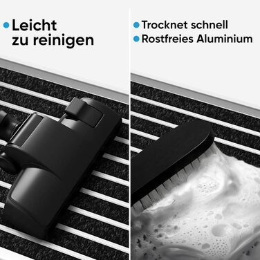 Килимок для вулиці, сірий, 80 x 50 см, алюмінієвий килимок, килимок для вулиці, алюмінієвий брудозатримуючий килимок, килимок для вулиці, килимок для входу, килимок для входу в будинок, килимок 50 x 80 см (прямокутний) зі срібною облямівкою