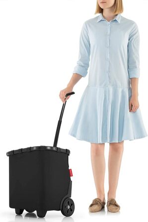 Портативний візок для покупок зі стійким алюмінієвим каркасом, плечовим ременем та знімною сітчастою внутрішньою кишенею Виготовлений з водонепроникного матеріалу, як валіза