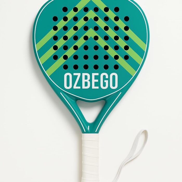 Набір для паделя 100% карбон, 2 ракетки, аксесуари, чорний/зелений