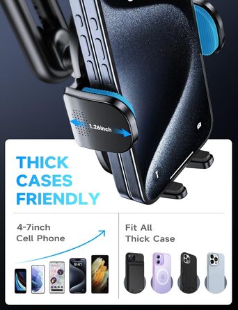 Тримач для мобільного телефону автомобільний Тримач для мобільного телефону автомобільний Універсальний вентиляційний тримач для м