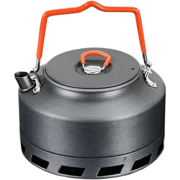 Відкритий кемпінговий кавовий та чайний чайник, портативний алюмінієвий сплав для кемпінгу, чайник для пікніка, портативний запасний чайник для подорожей, 1,1 л