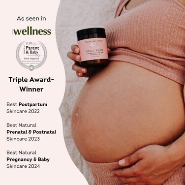 Від Irene Organics - Бальзам для живота проти розтяжок для вагітних і після пологів, 113 г