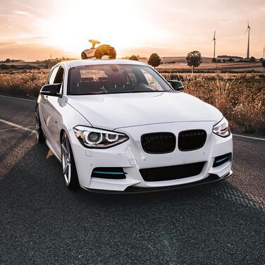 Для BMW 1 Series F20 F21 M Sport 2012 2013 2014 Автомобільний передній бампер Спліттер губи Дифузор Спойлер Бампер Обшивка кузова Зовнішній захист, A-Glossy Black Звичайний A-Glossy Black