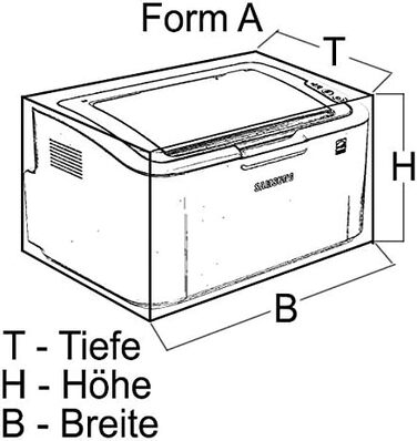 Пилозахисний кожух для кухонної техніки ROTRi на замовлення - чорний. Зроблено в Німеччині