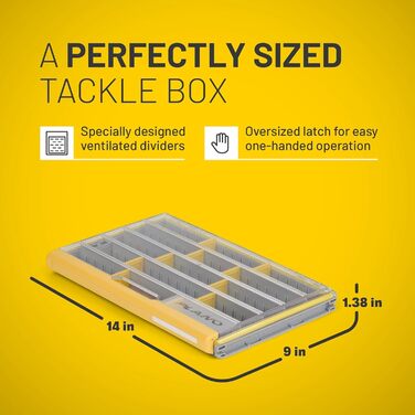 Ящики для зберігання снастей Plano Edge Professional Series, преміум-органайзер із захистом від іржі, 3700 Thin