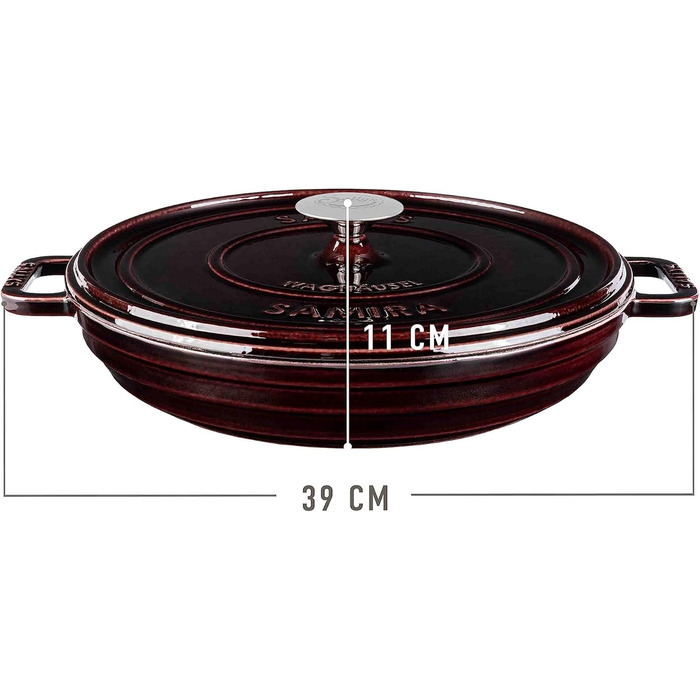 Чавунна каструля Sally's 'Samira - міцна та високоякісна перлина для ідеального приготування їжі - об'ємом 2,2 літра, для всіх тип