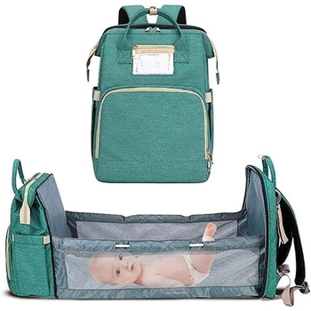 Портативний пеленальний мішок, багатофункціональний водонепроникний рюкзак для підгузників, дитяче ліжечко для подорожей дитяче лі
