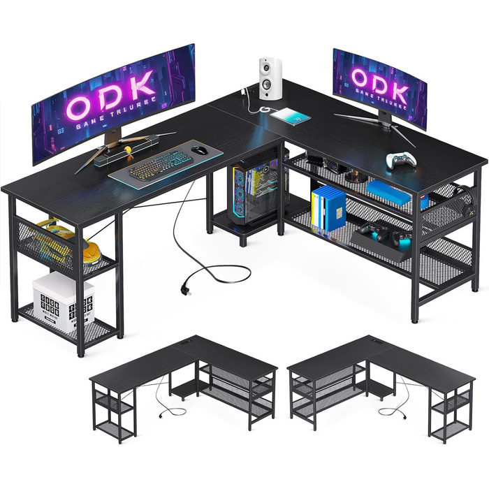 Г-подібний ігровий стіл ODK з інтегрованою зарядною станцією