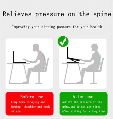 Підставка для ноутбука, металева, складана, портативна, з регульованим кутом нахилу та вентиляційними отворами, сумісна з ноутбуками до 17 дюймів