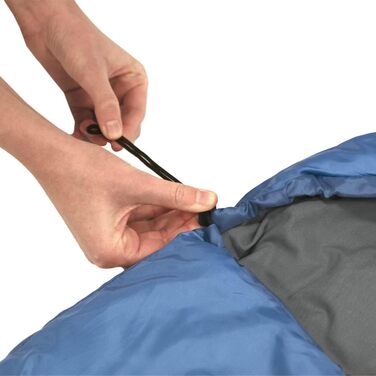 Дитячий спальний мішок Dream Express від Outdoorer - ковдра-спальний мішок для дітей, з бавовняною підкладкою, синій/жираф