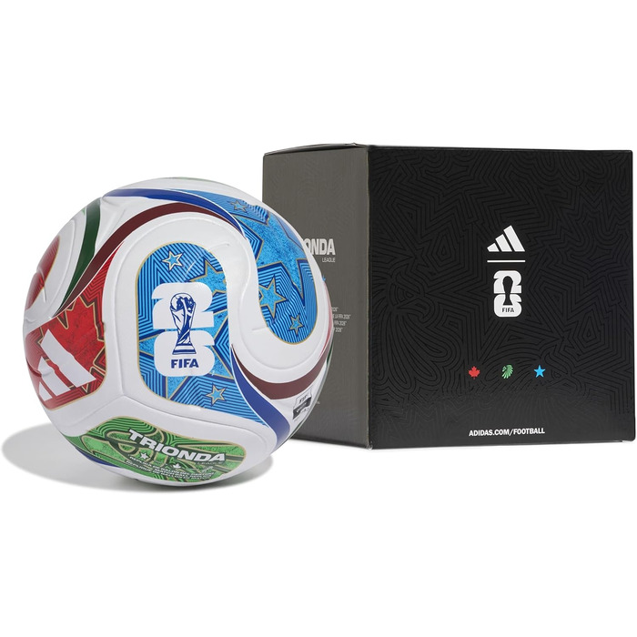 Коробка для м&39ячів adidas Unisex FIFA World Cup 26 League White/Royal Blue/Solar Blue/Power Red 4