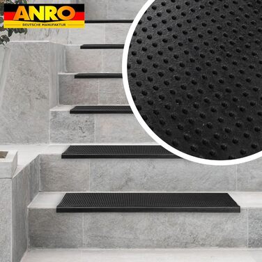 Гумові килимки для сходів 75 х 25 см ANRO