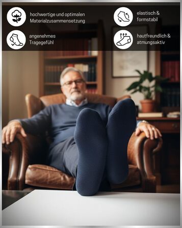 Пар чоловічих ділових шкарпеток з дихаючої бавовни, безшовних та зручних, костюмні шкарпетки (6 чорних, 2 сірих, 2 темно-синіх) розмір 43-46 6 чорних 2 темно-синіх 2 сірих, 10