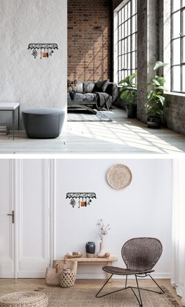 Ключниця сучасна, ключниця настінна, вішалка для ключів з 10 гачками, гачок для ключів, ключниця чорна, ключниця настінна, настінн