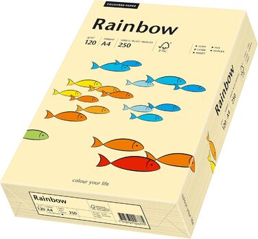 Папірус 88042280 принтер Папір Rainbow 120 г/м, А4 250 аркушів сарна