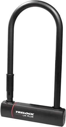 Подібний замок TRELOCK U4 Plus, довжина 23 см, товщина дужки 14 мм, рівень безпеки 14, високий рівень безпеки, обслуговування ключів, чорний