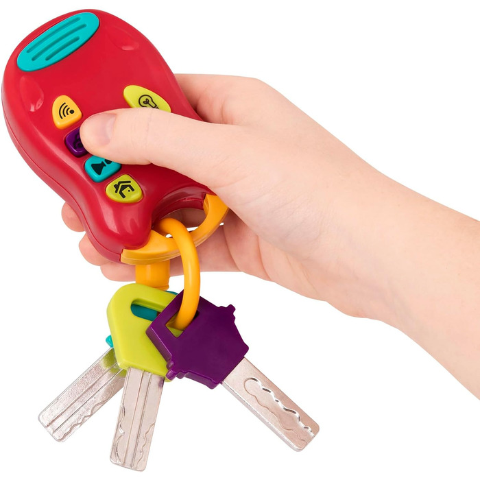Барвистий брелок з ключем від автомобіля з світлом і звуком для дітей від 10 місяців