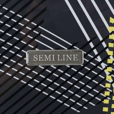 Валіза Semi Line 24' (M) Black Pattern (T5651-2)