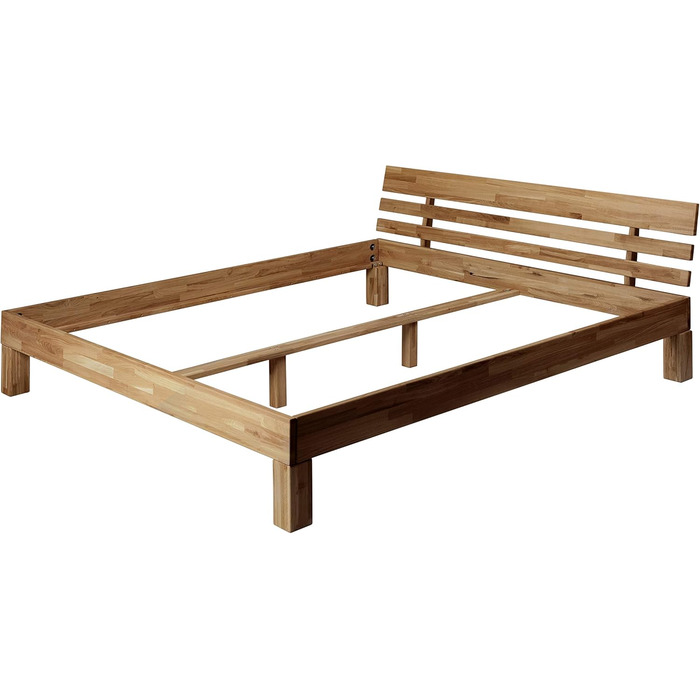 Ліжко з масиву дерева Krok Wood Julia з дуба (180 x 200 см) 180 x 200 см Дуб