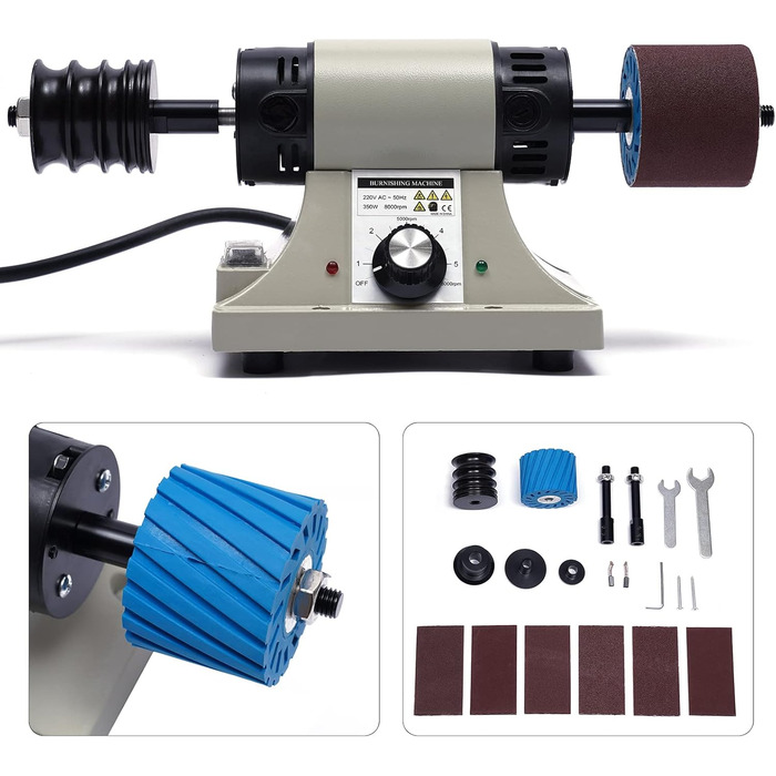 Електрична машина для полірування шкіри Потужність 350 Вт 0-8000 об/хв Підходить для шкіри рослинного дублення Портативний і простий у використанні