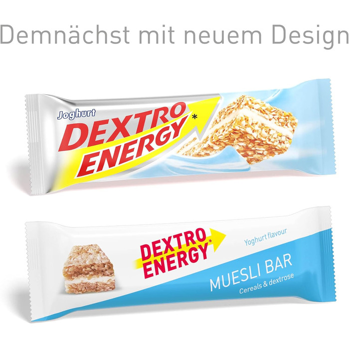 Йогуртовий батончик DEXTRO ENERGY Muesli - 25x35 г (25 шт.) - Смачний злаковий батончик як альтернатива шоколадним батончикам, для швидкого та тривалого постачання вуглеводів. Йогурт одинарний