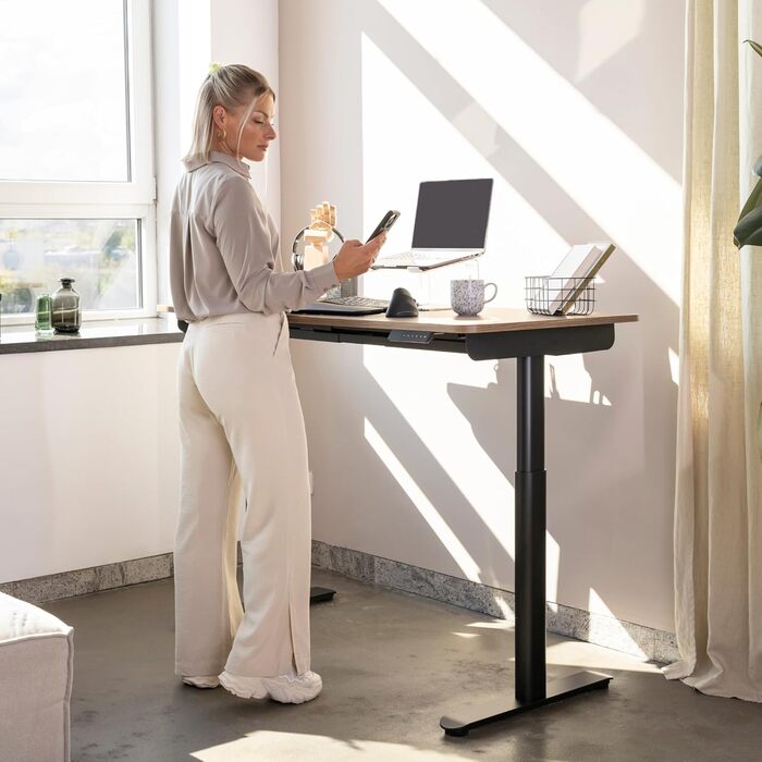 Каркас столу з регулюванням висоти, каркас столу з електричним регулюванням висоти, сертифікований TV, стіл з регулюванням висоти та подвійною моторною системою, 7-річна гарантія, чорний