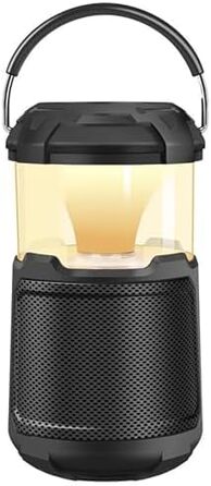 Вулична Bluetooth-колонка з підсвічуванням та зовнішнім акумулятором - 20 Вт, SD-карта, AUX-IN - акумулятор 10000 мАг - світлодіодний кемпінговий ліхтар з Bluetooth-колонкою - світлодіод з регульованою яскравістю, 2300 люкс - всепогодний, 300 -