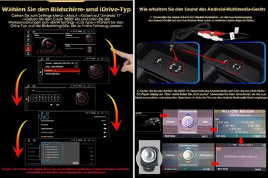 Автомобільна стереосистема Erisin 10.25' Android 13 для BMW 5 Series F10/F11 з NBT GPS Navi підтримує Bluetooth WiFi 4G DAB RDS Mirror-Link TPMS 2 ГБ оперативної пам'яті 32 ГБ ПЗУ