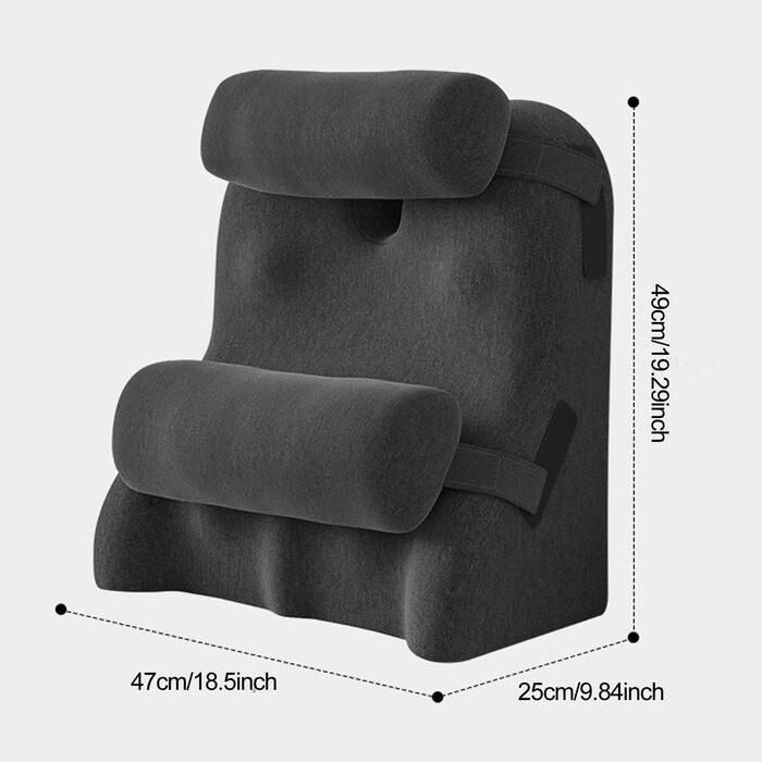 Сіра, 3, Секс-подушка для пар, Клиноподібна подушка для ліжка з функцією підтримки, Поперекова подушка для сексу, Секс-подушка для жінок, Чиста піна з ефектом пам&39яті, Підходить для пар у різних положеннях сидіння, 3 сірих