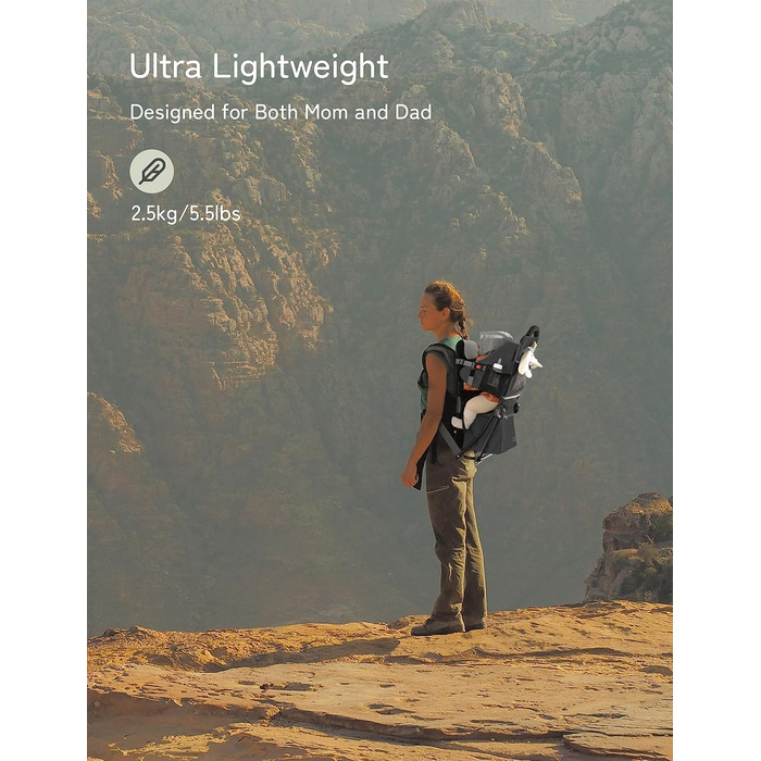 Дитяча коляска besrey Kraxe з сумкою для зберігання, портативна дитяча коляска для подорожей, дитяча коляска для походів на 6-36 м