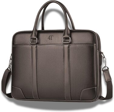 Преміальна сумка для ноутбука з екошкіри, унісекс через плече, портфель в елегантному дизайні, для ноутбуків 14/15,6/16 дюймів, ро