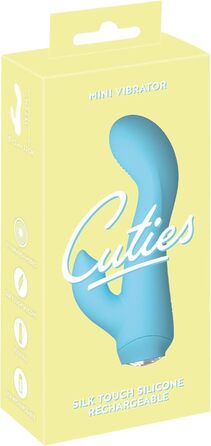 Міні-вібратор Cuties, синій, 13,7 см