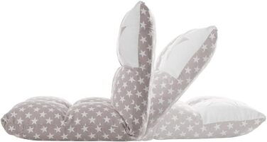 Дитяче крісло howa 2 в 1 шезлонг - регульована спинка в 6 положеннях 8602 сірий/білий