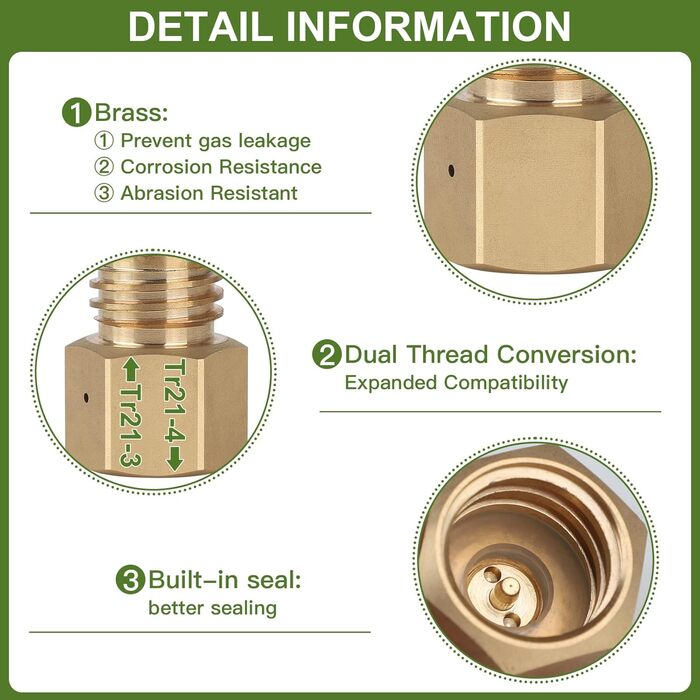 Адаптер EFUTURETIME для Sodasteam TR21-4 перероблений для Quooker Cube Tank (TR21-3), латунь